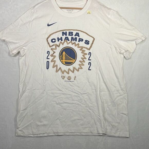 Nike Golden State Warriors NBA Finals Champion Roster‎ 2022 T-Shirt NWT Men 2XL - Picture 2 of 5